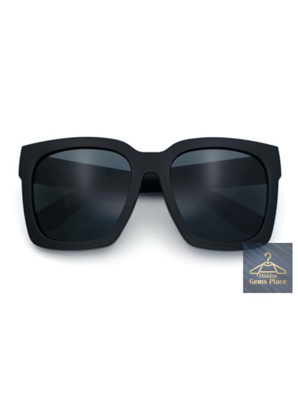 Oversized Horned Rim Thick Plastic Sunglasses UV400 Women's Square